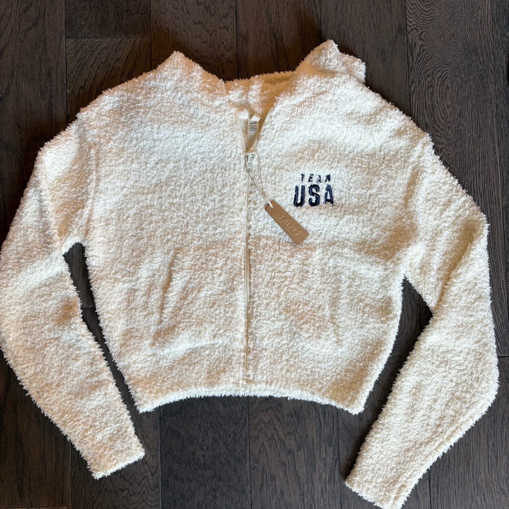 NWT SKIMS USA Olympics Zip-up Hoodie